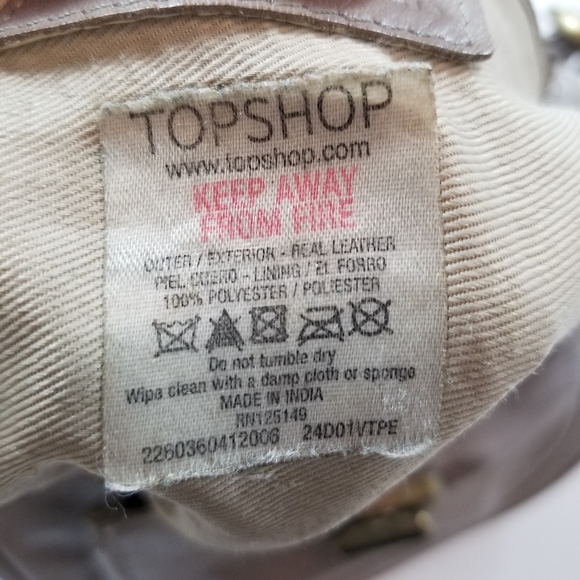 TOPSHOP Leather Turnlock Studded Crossbody Bag - Picture 15 of 16